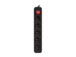 Lanberg Cable Power Strip 3M 5X French Outlets with Switch, Quality-Grade Copper   PS1-05E-0300-BK