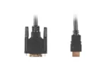 Lanberg HDMI to DVI-D Cable, Single Link with Gold-Plated Connectors   CA-HDDV-10CC-0018-BK   HDMI to DVI-D   1.8 m