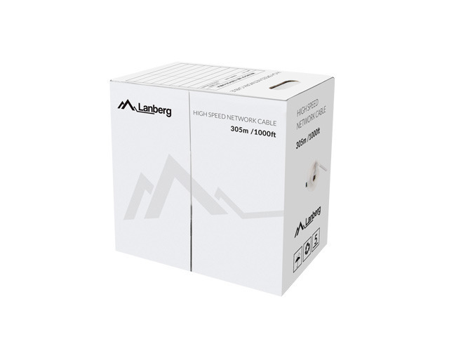 479715-lcu6-12cu-0305-s-5901969427394-0.webp Lanberg LAN Cable Cat.6 UTP, Solid CU Fluke Passed LCU6-12CU-0305-S 305 m Grey