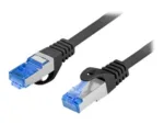 Lanberg   Patch cable – CAT 6a   RJ-45 – male   RJ-45 – male   1 m   Black   RAL 9004