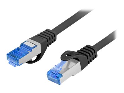 Lanberg   Patch cable – CAT 6a   RJ-45 – male   RJ-45 – male   1 m   Black   RAL 9004