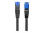 Lanberg   Patch cable – CAT 6a   RJ-45 – male   RJ-45 – male   1 m   Black   RAL 9004