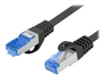 Lanberg   Patchcord Cat.6A S/FTP LSZH CCA   PCF6A-10CC-0200-BK   2 m   Black