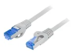 Lanberg   Patch cable – CAT 6a   RJ-45 – male   RJ-45 – male   3 m   Grey   RAL 7035   Blue