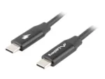 Lanberg USB-C 2.0 Cable, Quick Charge 4.0   CA-CMCM-40CU-0018-BK   USB Type-C to USB Type-C   1.8 m