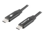 Lanberg USB-C 2.0 Cable, Quick Charge 4.0   CA-CMCM-40CU-0018-BK   USB Type-C to USB Type-C   1.8 m