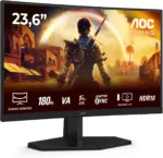 AOC Gaming monitor | C24G42E | 24 " | VA | FHD | 16:9 | 180 Hz | 0.5 ms | 1920 x 1080 pixels | 250 cd/m² | HDMI ports quantity 2 | Black