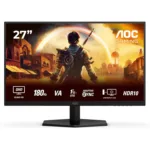 AOC   Q27G42XNE   27 ”   VA   QHD   16:9   180 Hz   1 ms   2560 x 1440 pixels   300 cd/m²   HDMI ports quantity 2   Black