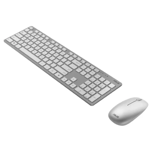 Asus W5000 klaviatūros ir pelės rinkinys, belaidis, baltas