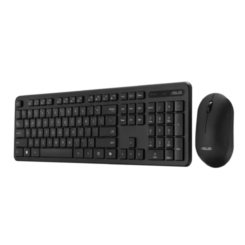 Asus CW100 klaviatūra ir pelė, belaidė, juoda, RF 2.4GHz