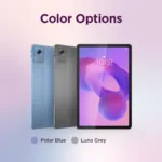 Lenovo Idea Tab 5G LTE (w/o power adapter)   ZAFM0483SE   11 ”   Polar Blue   IPS   2560 x 1600 pixels   MediaTek   Dimensity 6300   8 GB   Soldered LPDDR4x   128 GB   5G   Wi-Fi   Front camera   5 MP   Rear camera   8 MP   Bluetooth   5.2   Android   15 (OS upgrades until Android 17 and 4 years security patches)   Warranty 24 month(s)   Lenovo Tab Pen, USB-A to USB-C cable, Manual