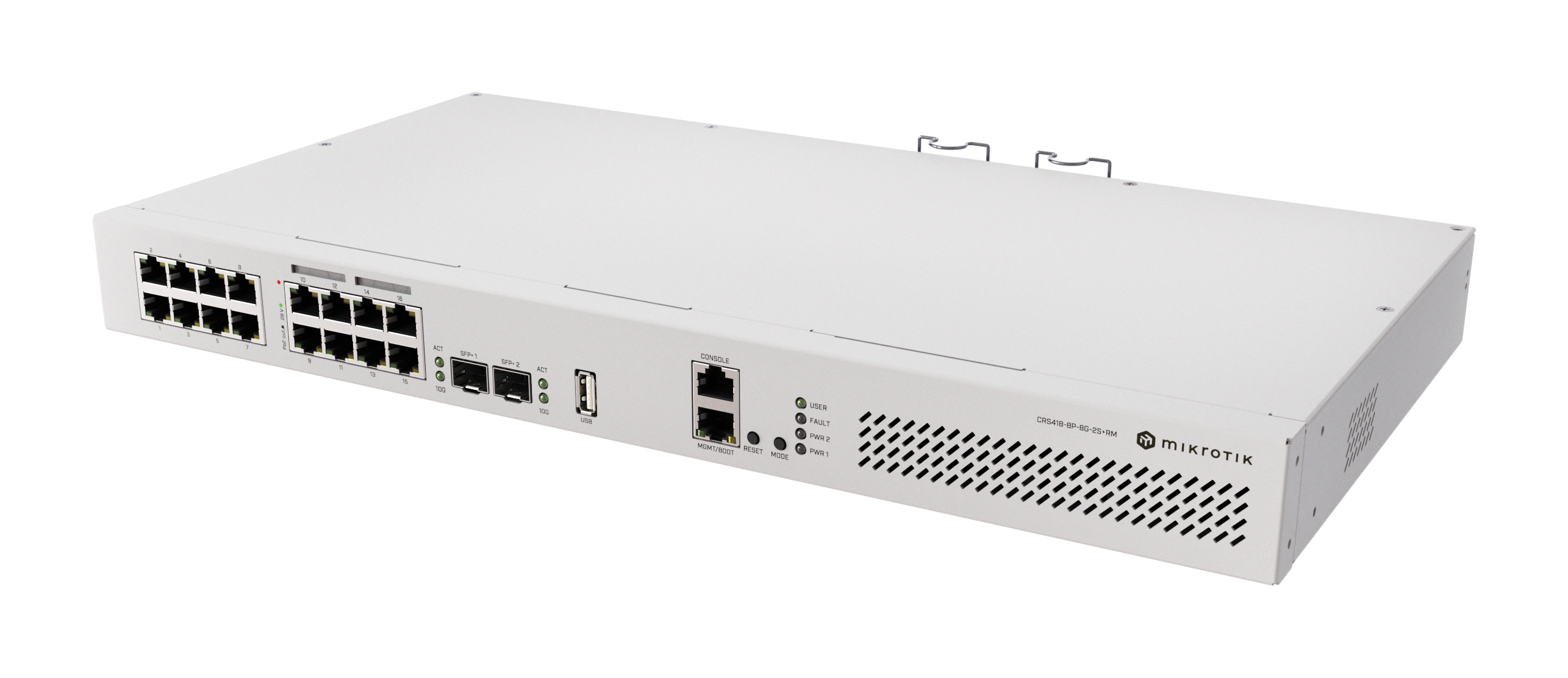 481910-crs418-8p-8g-2s-rm-4752224008817-0.webp MikroTik Cloud Router Switch with RouterOS L5, racmount case CRS418-8P-8G-2S+RM