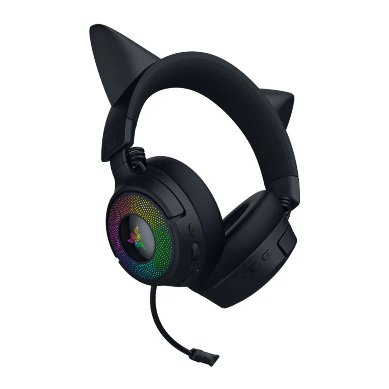 Hear Ver Rpc Razer Headset Kraken Kitty V3 Pro Bluetooth Over-Ear Black - RPC.LT