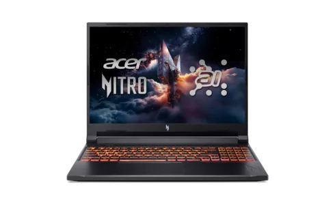 Acer   Nitro V 16 AI ANV16-42-R1PE   Shale Black   16 ”   IPS   WUXGA   1920 x 1200 pixels   AMD Ryzen 5   240   16 GB   DDR5   Solid-state drive capacity 512 GB   NVIDIA GeForce RTX 5050   GDDR7   8 GB   Windows 11 Home   802.11ax   Bluetooth version 5.3   Keyboard language US international   Keyboard backlit   Warranty 24 month(s)