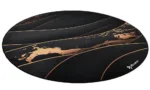 Arozzi Zona Round Floor Pad   Black/Gold