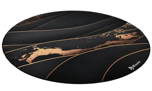 Arozzi Zona Round Floor Pad   Black/Gold