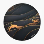 Arozzi Zona Round Floor Pad   Black/Gold