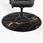 Arozzi Zona Round Floor Pad   Black/Gold