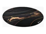 Arozzi Zona Round Floor Pad   Black/Gold