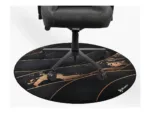 Arozzi Zona Round Floor Pad   Black/Gold