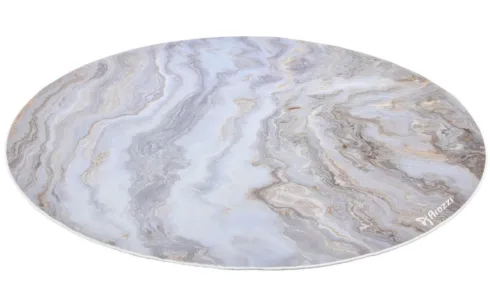 Arozzi Zona Round Floor Pad   White Marble