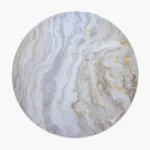 Arozzi Zona Round Floor Pad   White Marble