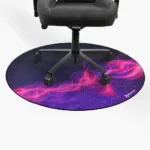 Arozzi Zona Round Floor Pad   Purple Galaxy