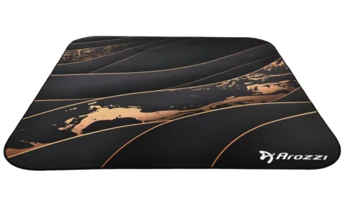 Arozzi Zona Square Floor Pad   Black/Gold