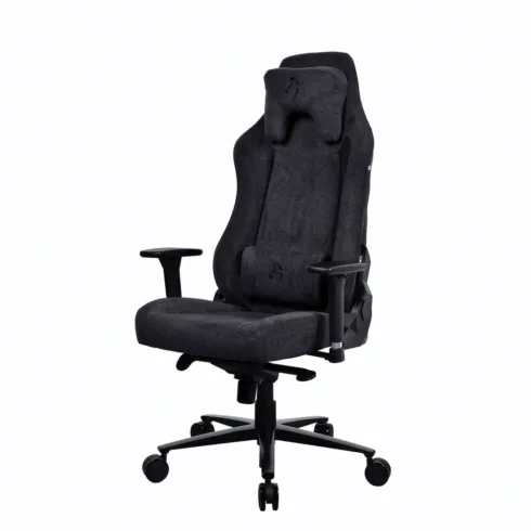 Arozzi Soft Fabric/Metal/Aluminium   Gaming Chair   Vernazza Soft Fabric   Pure Black