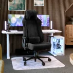 Arozzi Soft Fabric/Metal/Aluminium   Gaming Chair   Vernazza Soft Fabric   Pure Black