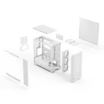 Fractal Design Case   Epoch   White TG RGB Clear Tint   ATX
