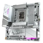 Gigabyte Z890M A ELITE WF7 ICE   Processor family Intel   Processor socket LGA1851   DDR5   Supported hard disk drive interfaces SATA, M.2   Number of SATA connectors 4