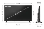 Sharp   32HF2265E   32   Smart TV   Google TV