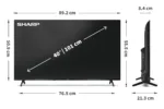 Sharp   40HF2265E   40   Smart TV   Google TV