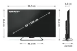 Sharp   43HR7265E   43   Smart TV   Google TV   Black
