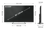 Sharp   50HP6265E   50   Smart TV   Google TV   UHD   Black