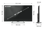 Sharp   50HR7265E   50   Smart TV   Google TV   Black