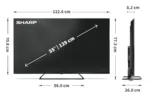 Sharp   55HP6265E   55   Smart TV   Google TV   UHD   Black