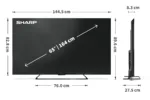 Sharp   65HR7265E   65   Smart TV   Google TV   Black
