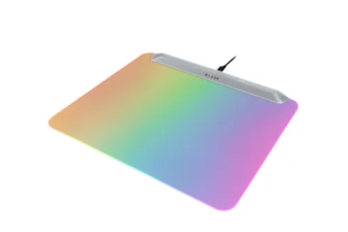 Razer RGB Gaming Mouse Mat   Firefly V2 Pro   Phantom White Edition