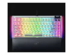 Razer Hot-swappable Mechanical Gaming Keyboard   BlackWidow V4 75%   Gaming Keyboard   Wired   US   Phantom White Edition   USB Type-C   Razer Mechanical Switches (Tactile)