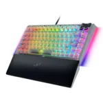 Razer Hot-swappable Mechanical Gaming Keyboard   BlackWidow V4 75%   Gaming Keyboard   Wired   US   Phantom White Edition   USB Type-C   Razer Mechanical Switches (Tactile)