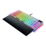 Razer Hot-swappable Mechanical Gaming Keyboard   BlackWidow V4 75%   Gaming Keyboard   Wired   US   Phantom White Edition   USB Type-C   Razer Mechanical Switches (Tactile)