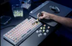 Razer Hot-swappable Mechanical Gaming Keyboard   BlackWidow V4 75%   Gaming Keyboard   Wired   US   Phantom White Edition   USB Type-C   Razer Mechanical Switches (Tactile)