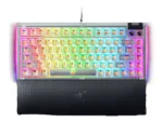 Razer Hot-swappable Mechanical Gaming Keyboard   BlackWidow V4 75%   Gaming Keyboard   Wired   US   Phantom White Edition   USB Type-C   Razer Mechanical Switches (Tactile)