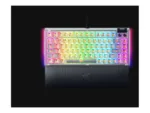 Razer Hot-swappable Mechanical Gaming Keyboard   BlackWidow V4 75%   Gaming Keyboard   Wired   US   Phantom White Edition   USB Type-C   Razer Mechanical Switches (Tactile)