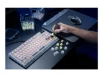Razer Hot-swappable Mechanical Gaming Keyboard   BlackWidow V4 75%   Gaming Keyboard   Wired   US   Phantom White Edition   USB Type-C   Razer Mechanical Switches (Tactile)