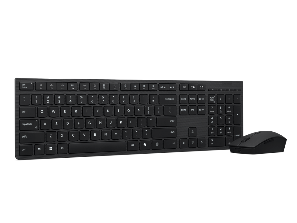 484858-4x31r64354-195892114895-0.webp Lenovo Professional Wireless Rechargeable Combo Keyboard and Mouse Keyboard and Mouse Set Wireless Mouse included Lithuanian Bluetooth Grey