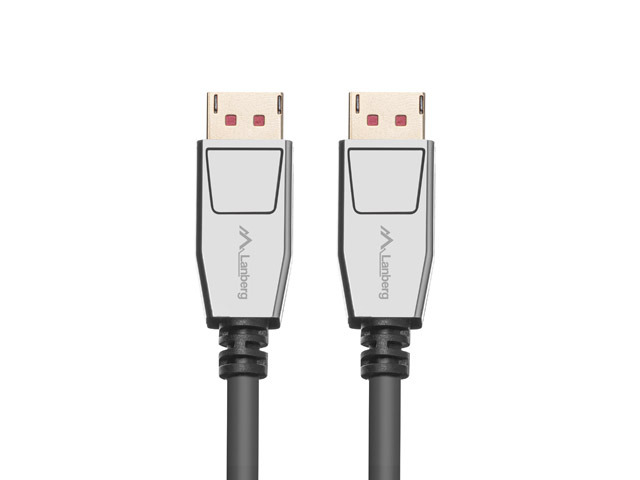 485401-ca-dpdp-20cu-0010-bk-5901969428988-0.webp Lanberg DisplayPort M/M Cable 20 PIN V1.4 8K 60HZ CA-DPDP-20CU-0010-BK 1 m