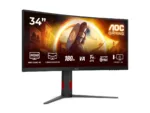 AOC   CU34G4   34 ”   Fast VA   UWQHD   21:9   180 Hz   1 ms   3440 x 1440 pixels   300 cd/m²   HDMI ports quantity 2   Black